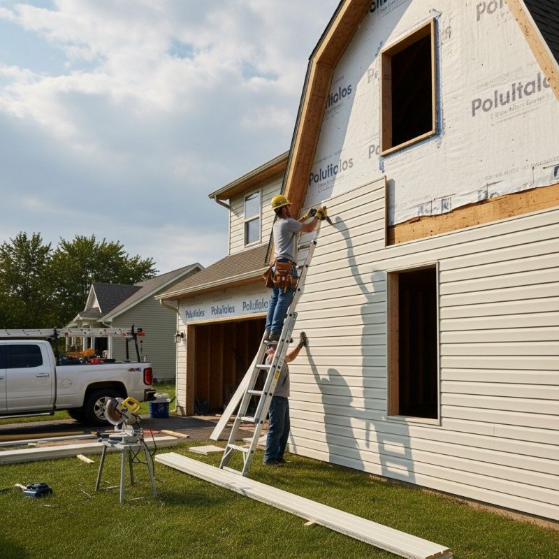 Local Vinyl Siding Replacement pros at work